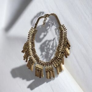 Gold Fringe Necklace